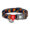 Waudog Nylon-Hundehalsband mit QR-Code - Größe S - Orangen