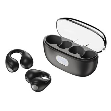 XUNDD X18 TWS Clip-on Kopfhörer V5.3 Bluetooth Air Conduction Open Ear Earphones Wireless Sports Earhook Headset (Offene Verpackung - Bulk) - Schwarz