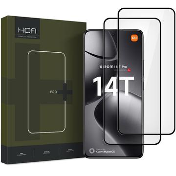 Xiaomi 14T/14T Pro Hofi Premium Pro+ Panzerglas - 2 Stk. - Schwarz Rand