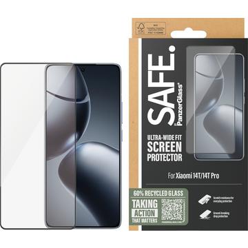 Xiaomi 14T/14T Pro PanzerGlass Safe Ultra-Wide Fit Panzerglas - 9H - Schwarzer Rand