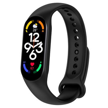 Xiaomi Mi Band 5/6/7 Matte Silikonband - Schwarz