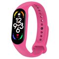 Xiaomi Mi Band 5/6/7 mattes Silikonband - Rosa