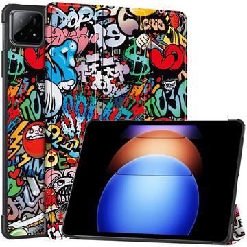 Xiaomi Pad 6S Pro 12.4 Tri-Fold Serie Smart Folio Hülle - Graffiti