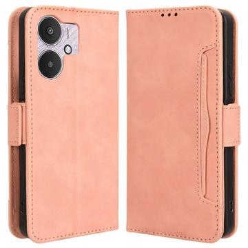 Xiaomi Poco M6/Redmi 13R Cardholder Serie Wallet Hülle - Rosa