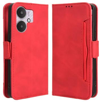 Xiaomi Poco M6/Redmi 13R Cardholder Serie Wallet Hülle - Rot