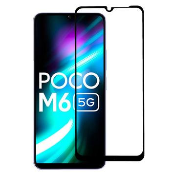 Xiaomi Poco M6 Full Cover Panzerglas - Schwarz Rand