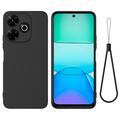 Xiaomi Poco M6 Plus Liquid Silikonhülle - Schwarz