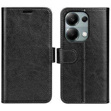 Xiaomi Redmi Note 13 Pro 4G/Poco M6 Pro Wallet Schutzhülle mit Magnetverschluss - Schwarz