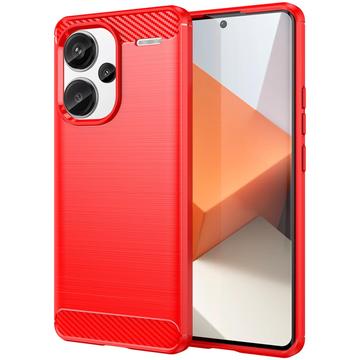 Xiaomi Redmi Note 13 Pro+ Gebürstete TPU Hülle - Karbonfaser