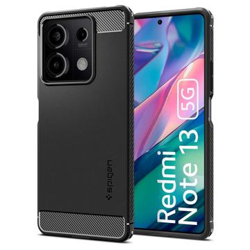 Xiaomi Redmi Note 13 Spigen Rugged Armor TPU Hülle - Schwarz