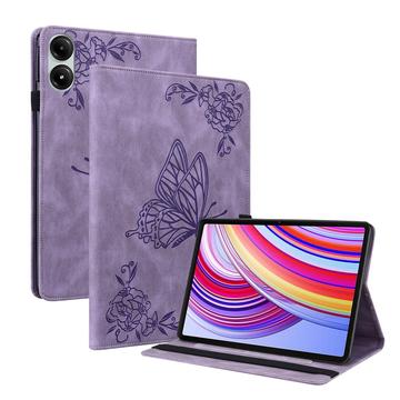 Xiaomi Redmi Pad Pro/Poco Pad Butterfly Serie Folio-Hülle - Lila