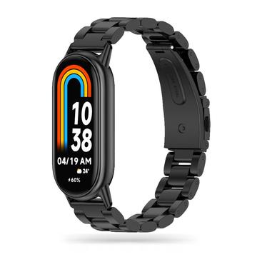 Xiaomi Smart Band 8/9 NFC Tech-Protect Edelstahlarmband - Schwarz