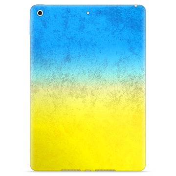 iPad 10.2 2019/2020/2021 TPU Hülle Ukrainische Flagge - Zweifarbig