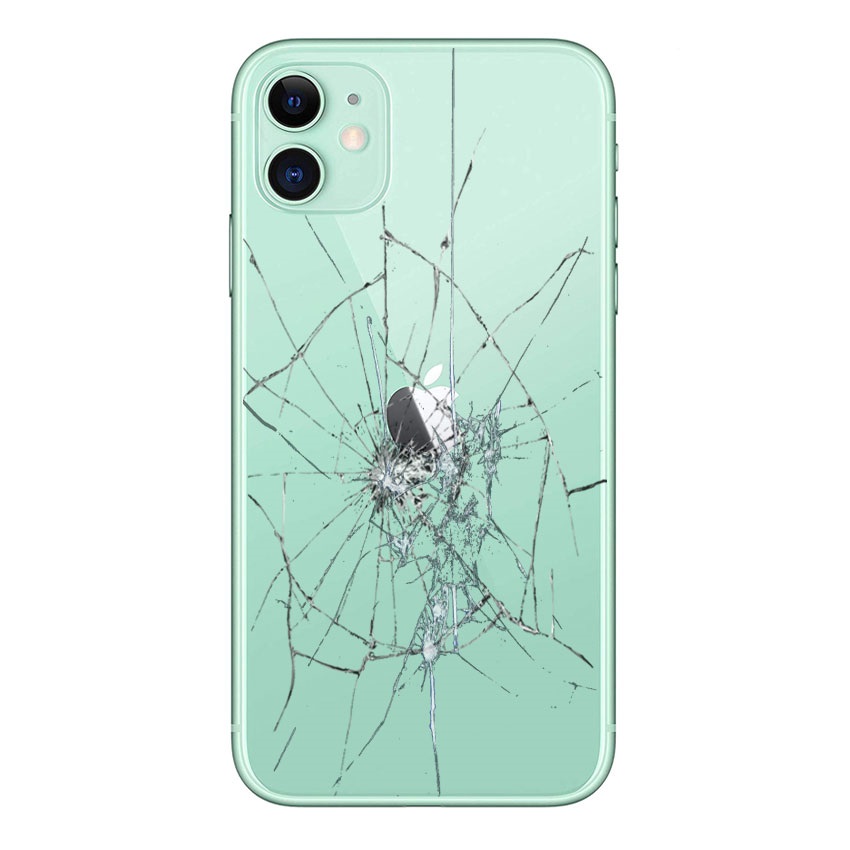 iPhone 11 RückseitenCover Reparatur nur Glas Grün