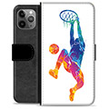 iPhone 11 Pro Max Premium Schutzhülle mit Geldbörse - Slam Dunk