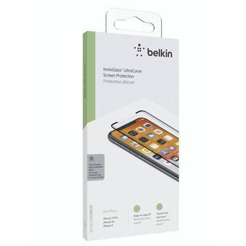 iPhone 11 Pro/X/XS Belkin Screenforce Invisiglass Ultra Curve gehärtetes Glas Displayschutzfolie - schwarzer Rand