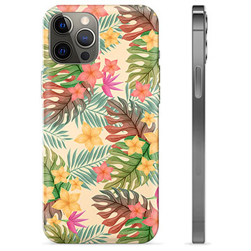 iPhone 12 Pro Max TPU Hülle - Pinke Blumen