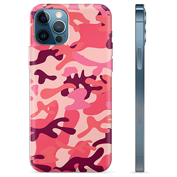 iPhone 12 Pro TPU Hülle - Rosa Tarnung