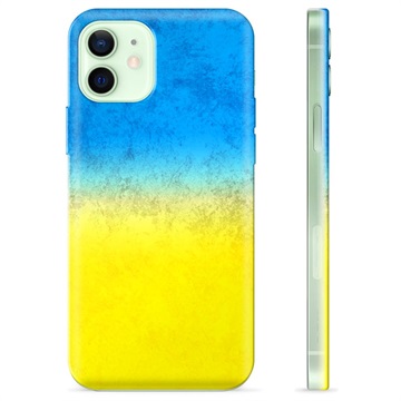 iPhone 12 TPU Hülle Ukrainische Flagge - Zweifarbig