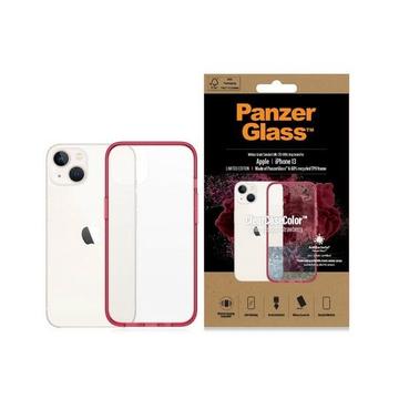 iPhone 13/14/15 PanzerGlass ClearCase Antibakterielle Hülle - Rot / Durchsichtig