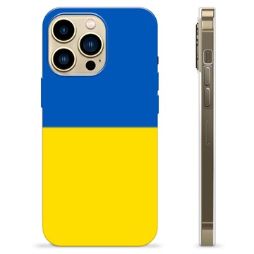 iPhone 13 Pro Max TPU Hülle Ukrainische Flagge - Gelb und Lichtblau