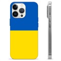 iPhone 13 Pro TPU Hülle Ukrainische Flagge - Gelb und Lichtblau