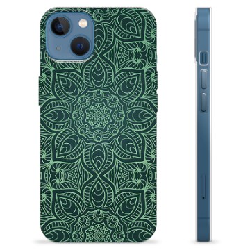 iPhone 13 TPU Hülle - Grünes Mandala