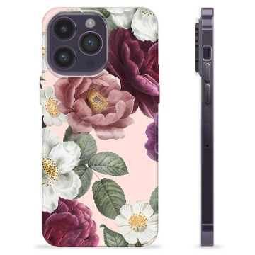 iPhone 14 Pro Max TPU Hülle - Romantische Blumen