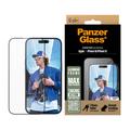 iPhone 15/16 PanzerGlass Aluminum Frame Ultra-Wide Fit Panzerglas - 9H - Schwarzer Rand