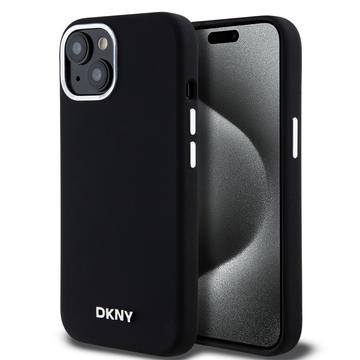 iPhone 15 DKNY Liquid Silicone Metal Logo Case - Magsafe-kompatibel