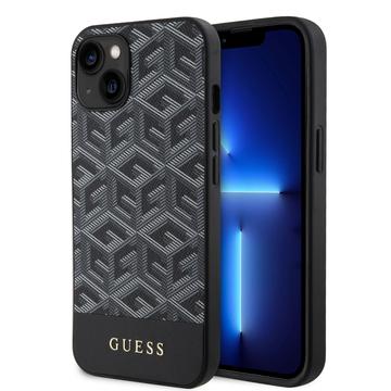 iPhone 15 Guess G Cube Mag Hülle - Schwarz