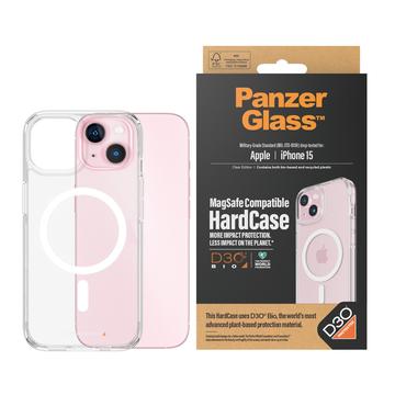 iPhone 15 PanzerGlass HardCase MagSafe Hülle Kompatibel mit D3O - Klar