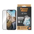 iPhone 15 PanzerGlass Matrix D3O UWF Displayschutzfolie mit AlignerKit - Schwarzer Rand