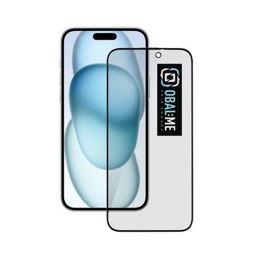 iPhone 15 Plus/16 Plus Obal:Me Datenschutz 5D Panzerglas - 9H - Schwarzer Rand