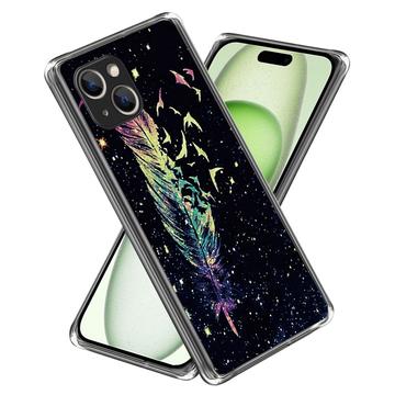 iPhone 15 Plus Stylish Ultra-Slim TPU Hülle - Feder