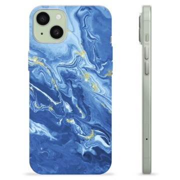 iPhone 15 Plus TPU Hülle - Bunter Marmor