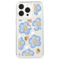 iPhone 15 Pro Fashion TPU Hülle - Blumen / Erdbeeren