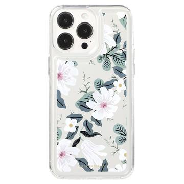 iPhone 15 Pro Fashion TPU Hülle - weiße Blumen