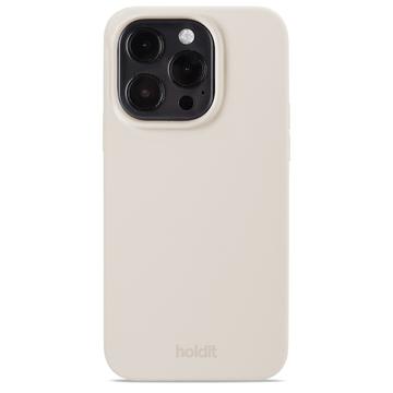 iPhone 15 Pro Holdit Silikonhülle - Helles Beige