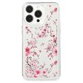 iPhone 15 Pro Max Fashion TPU Hülle - rosa Blumen