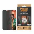 iPhone 15 Pro Max PanzerGlass Ultra-Wide Fit Privacy EasyAligner Panzerglas - Schwarz Rand