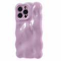 iPhone 15 Pro Max gewellt Rand Candy Bubbles TPU Fall - hell lila