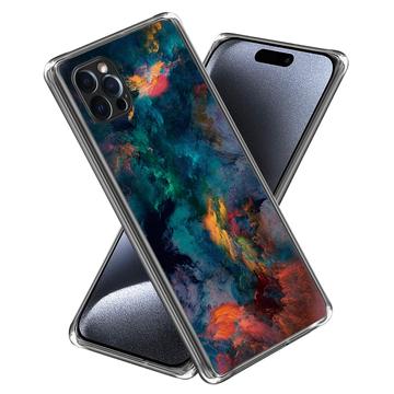 iPhone 15 Pro Stylish Ultra-Slim TPU Hülle - Bunte Wolken