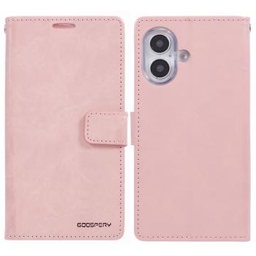 iPhone 16 Plus Mercury Goospery Blue Moon Wallet Hülle - Rosa