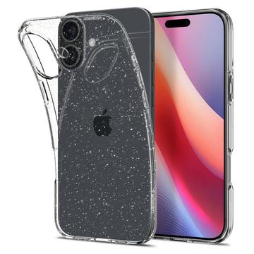 iPhone 16 Plus Spigen Liquid Crystal Glitter Hülle - Durchsichtig