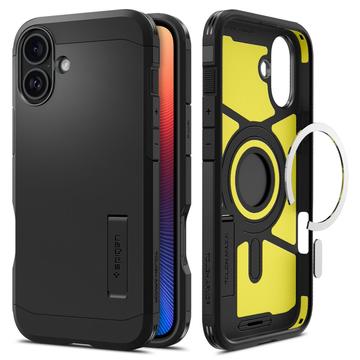 iPhone 16 Plus Spigen Tough Armor Mag Hülle - Schwarz