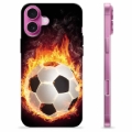 iPhone 16 Plus TPU Hülle - Fußball Flamme