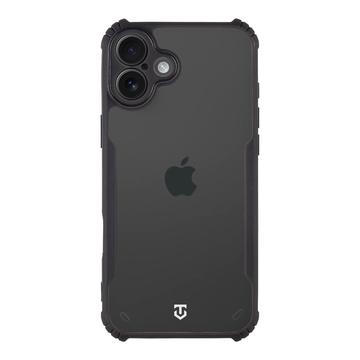 iPhone 16 Plus Tactical Quantum Stealth Hülle mit verstärkten Ecken - Klar / Schwarz