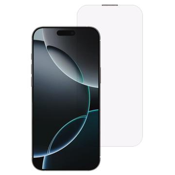 iPhone 16 Pro Lila Licht Panzerglas mit Staubdichtem Mesh - Klar