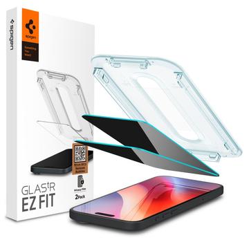 iPhone 16 Pro Spigen Glas.tR Ez Fit Privacy Panserglas - 2 Stk.